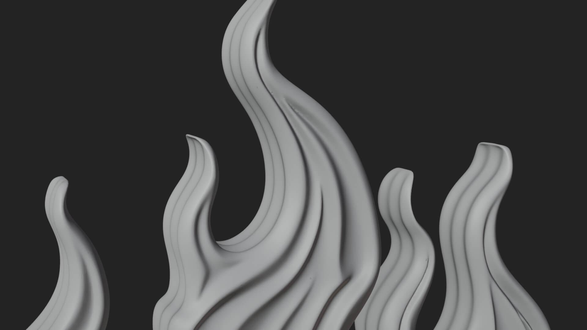 Flaming Heart on Stand Statue Design 1 3D Print Model 3D Model
