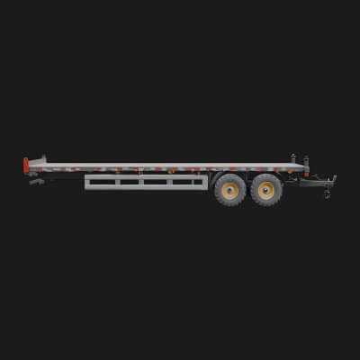 Flatbed Trailer Model Design 4 3D Print Model