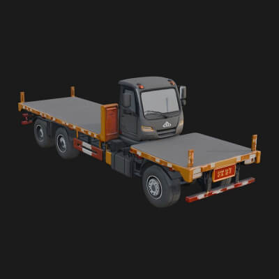 Flatbed Truck Model Design 3 3D Print Model