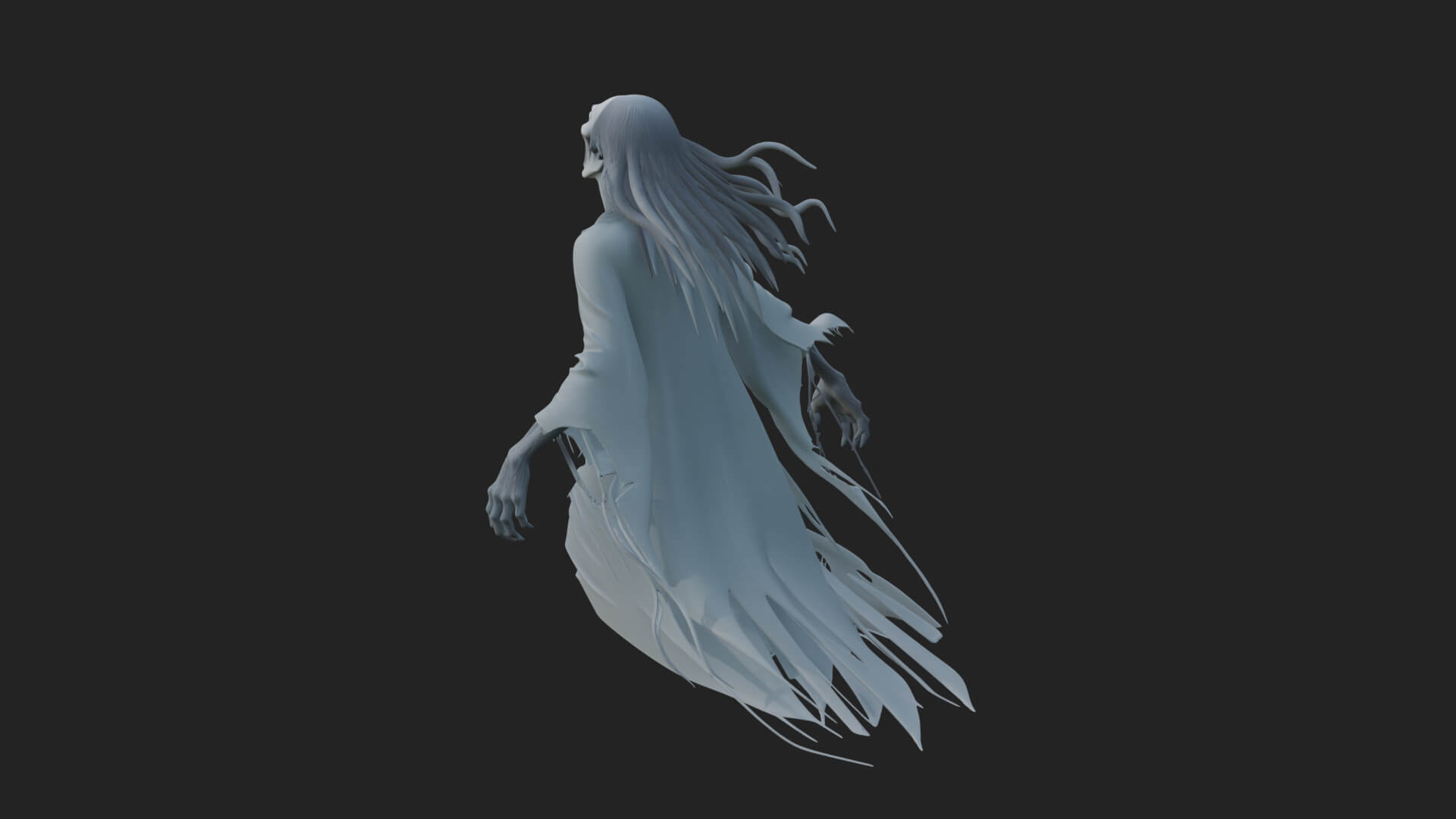 Floating Ghost Statue Design 10 3D Print Model 3D Model