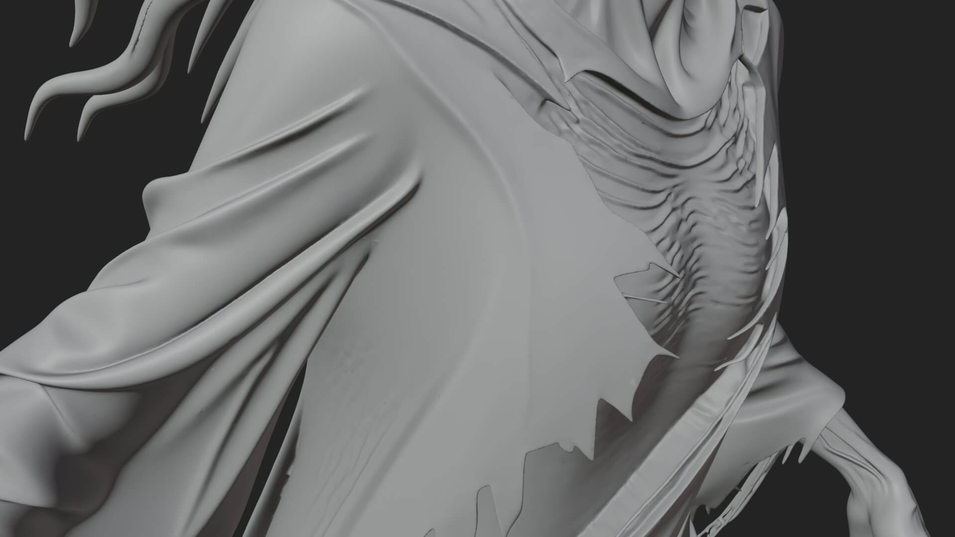 Floating Ghost Statue Design 10 3D Print Model 3D Model