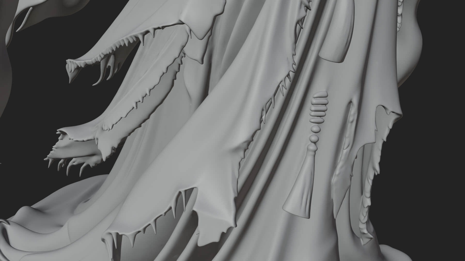 Floating Ghost Statue Design 11 3D Print Model 3D Model