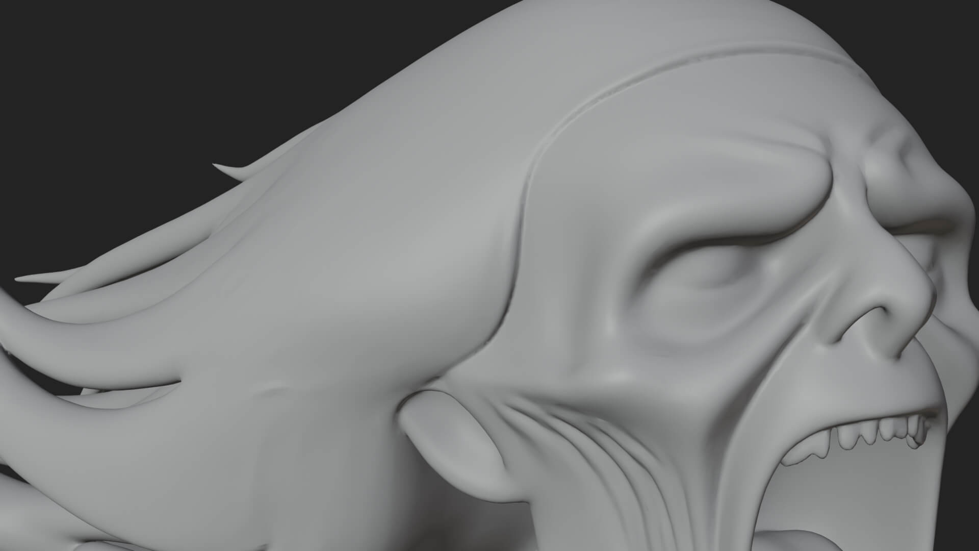 Floating Ghost Statue Design 4 3D Print Model 3D Model
