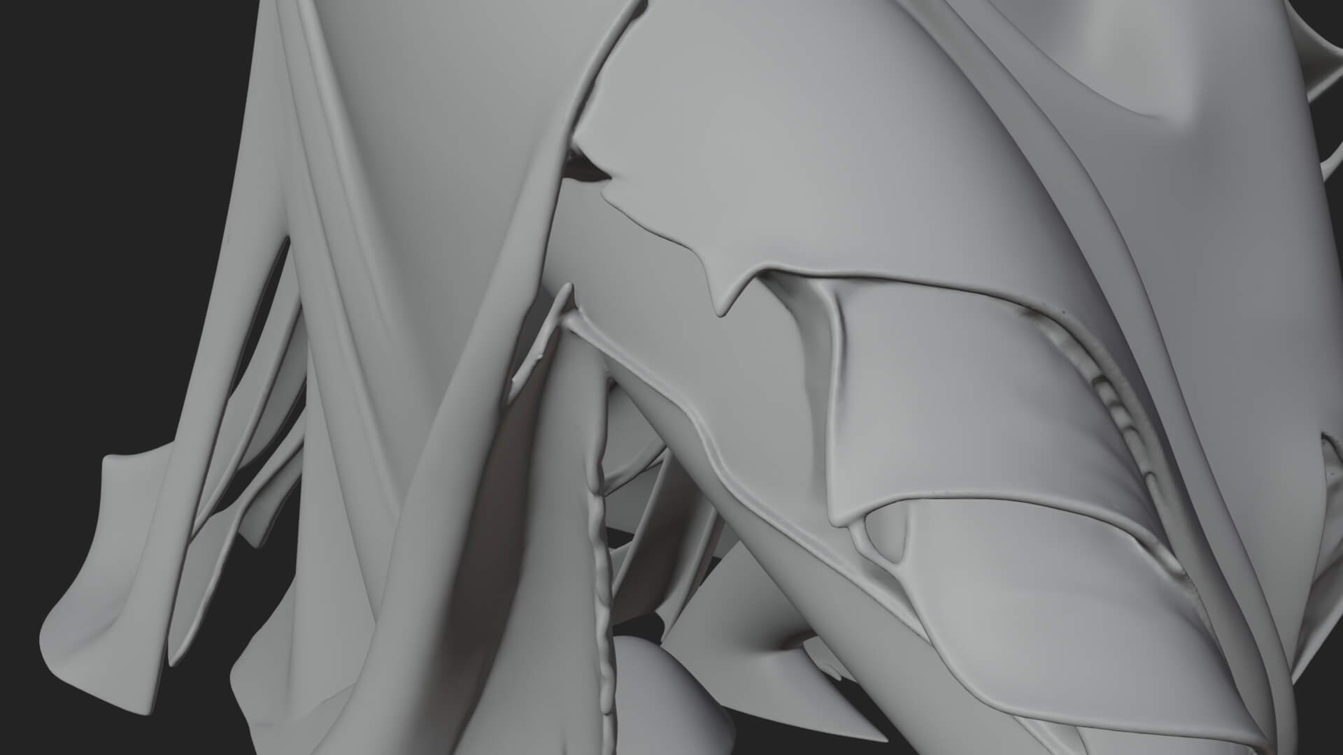 Floating Ghost Statue Design 5 3D Print Model 3D Model