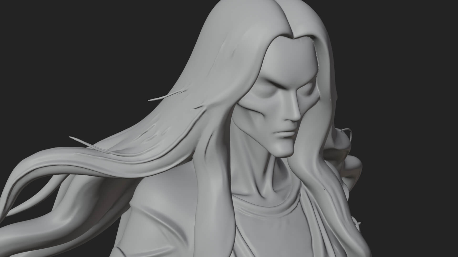 Floating Ghost Statue Design 6 3D Print Model 3D Model