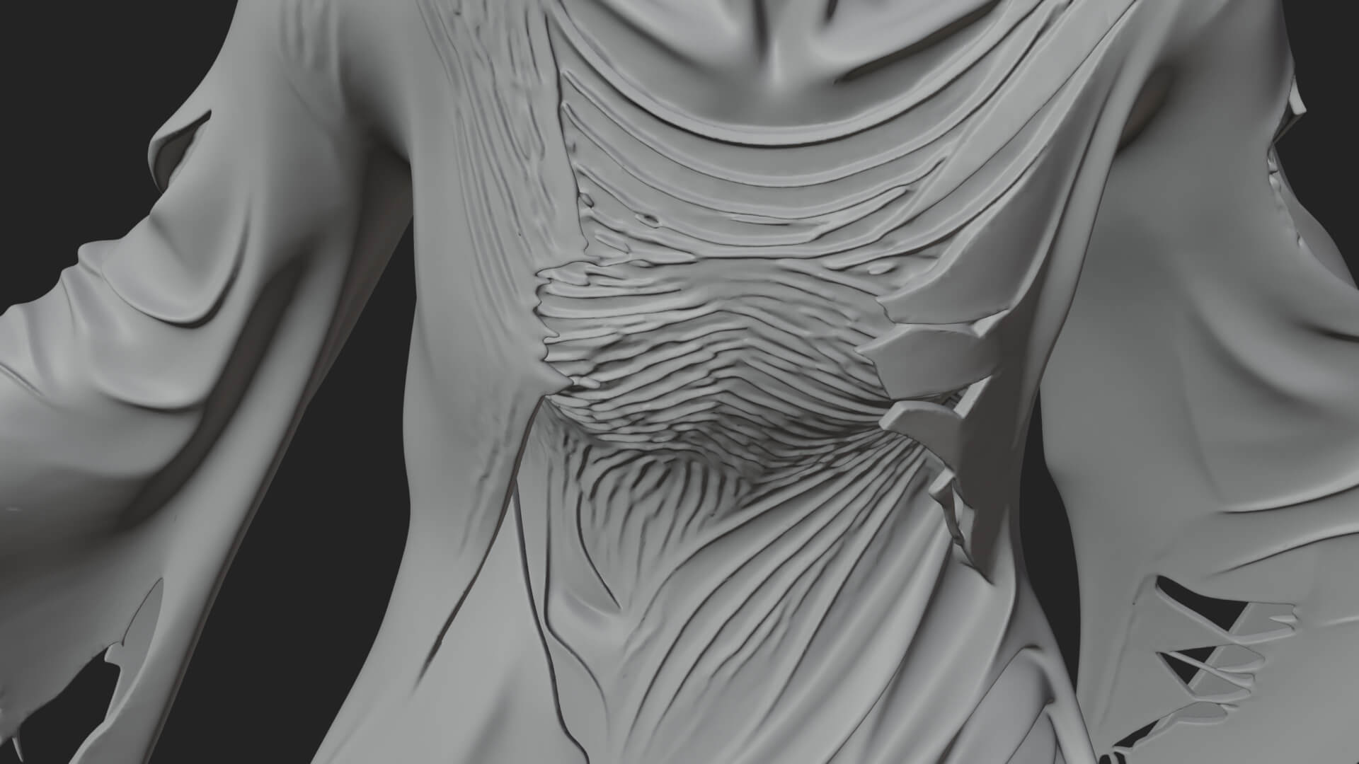 Floating Ghost Statue Design 7 3D Print Model 3D Model