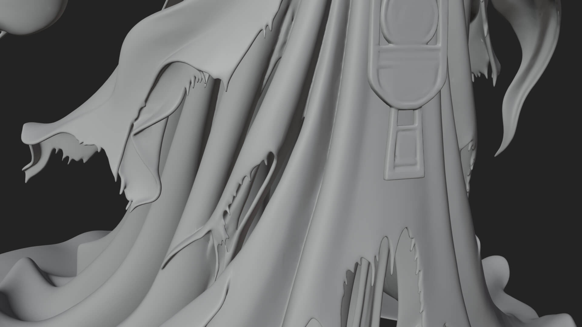 Floating Ghost Statue Design 8 3D Print Model 3D Model