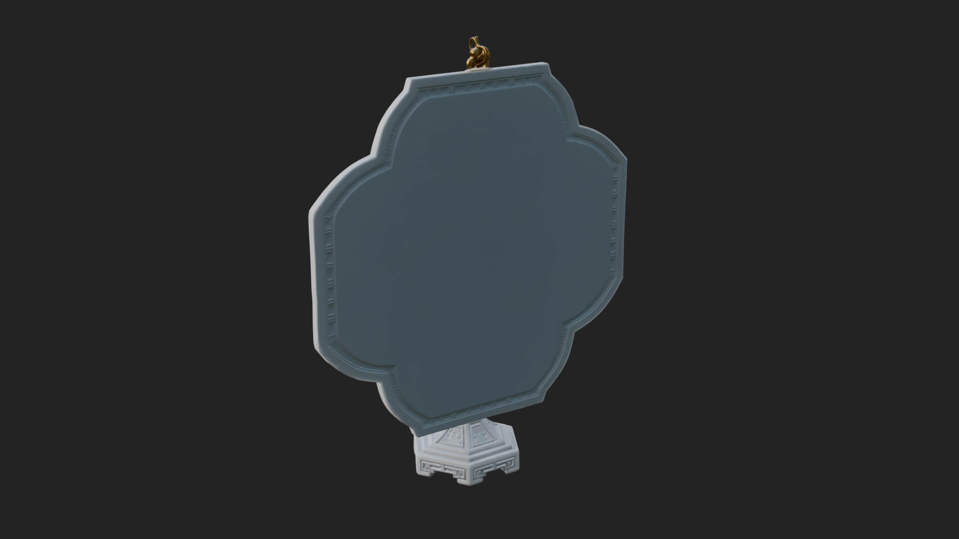 Floral Candle Wall Plaque Design 3 3D Print Model 3D Model
