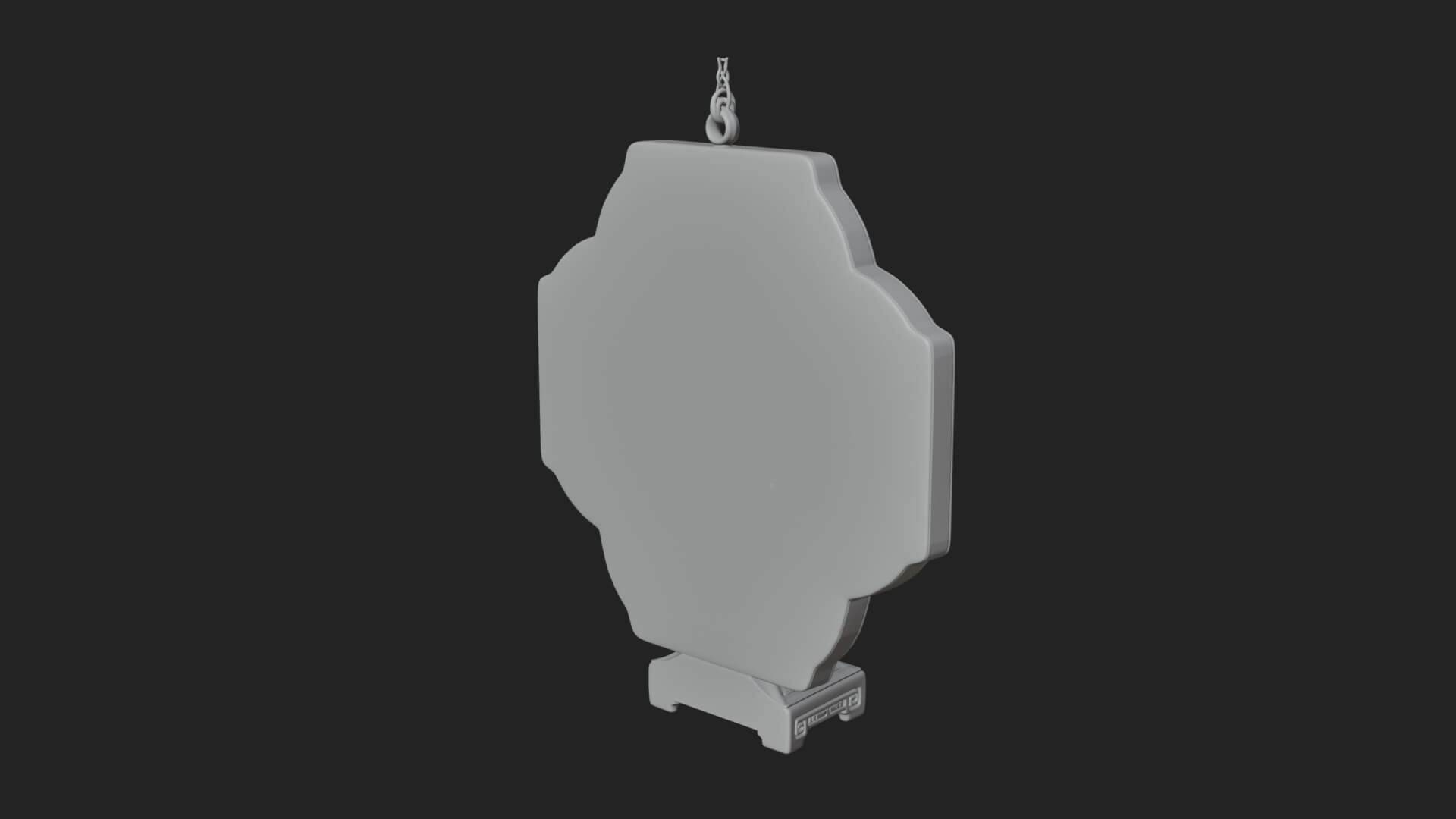 Floral Candle Wall Plaque Design 4 3D Print Model 3D Model
