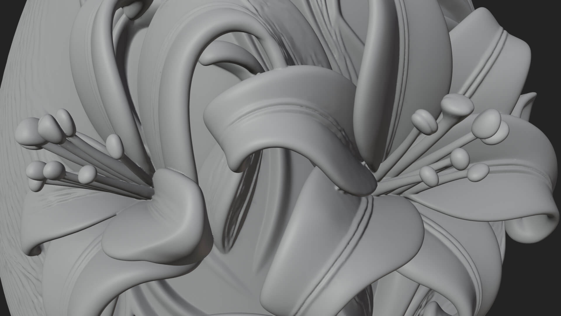 Floral Carved Easter Egg Ornament Design 2 3D Print Model 3D Model