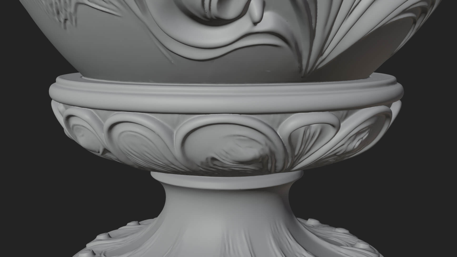 Floral Carved Easter Egg Ornament Design 2 3D Print Model 3D Model