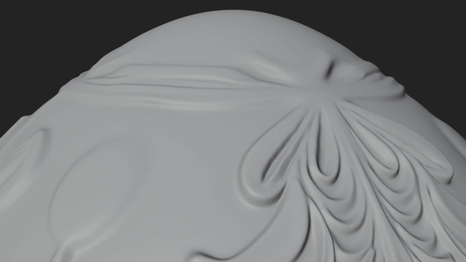 Floral Carved Easter Egg Ornament Design 3 3D Print Model 3D Model