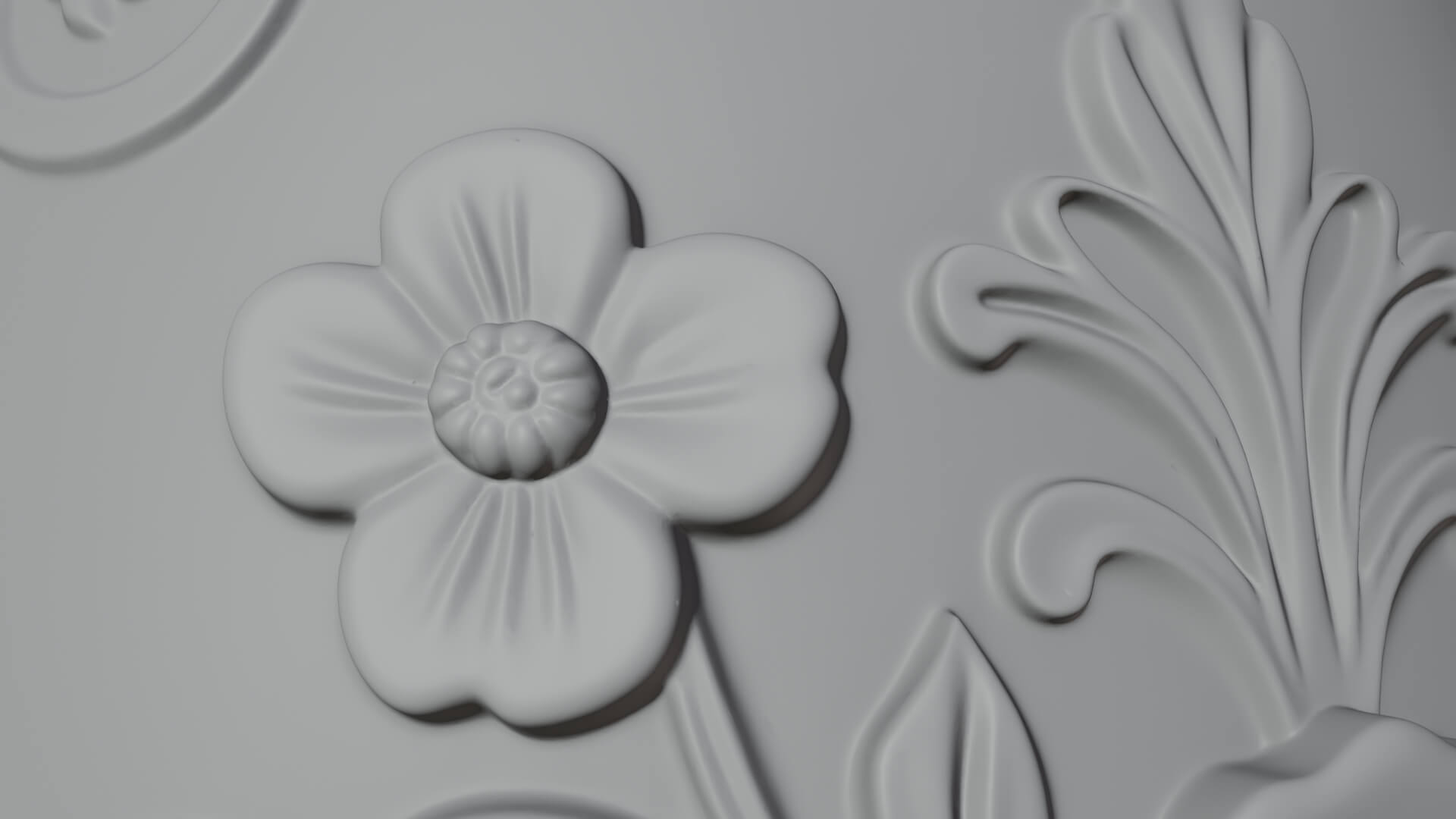 Floral Carved Easter Egg Ornament Design 3 3D Print Model 3D Model