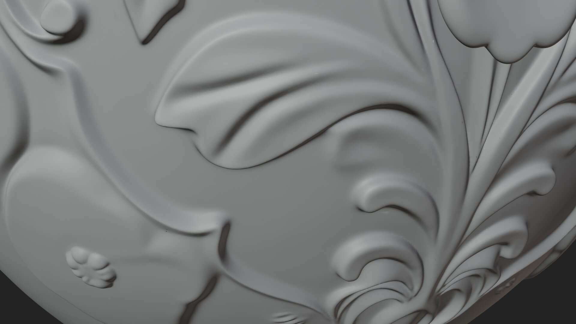 Floral Carved Easter Egg Ornament Design 4 3D Print Model 3D Model