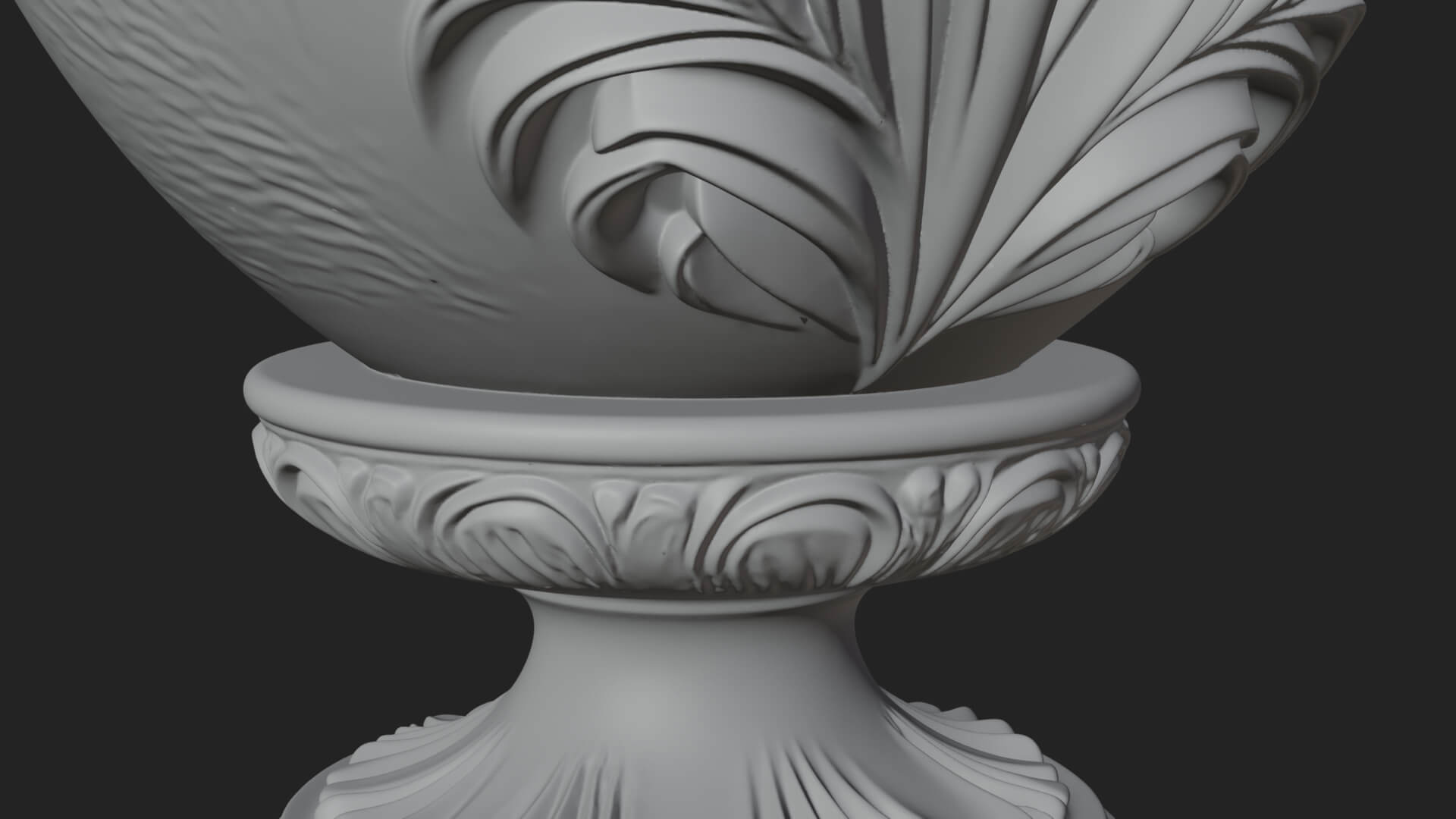 Floral Carved Easter Egg Ornament Design 6 3D Print Model 3D Model