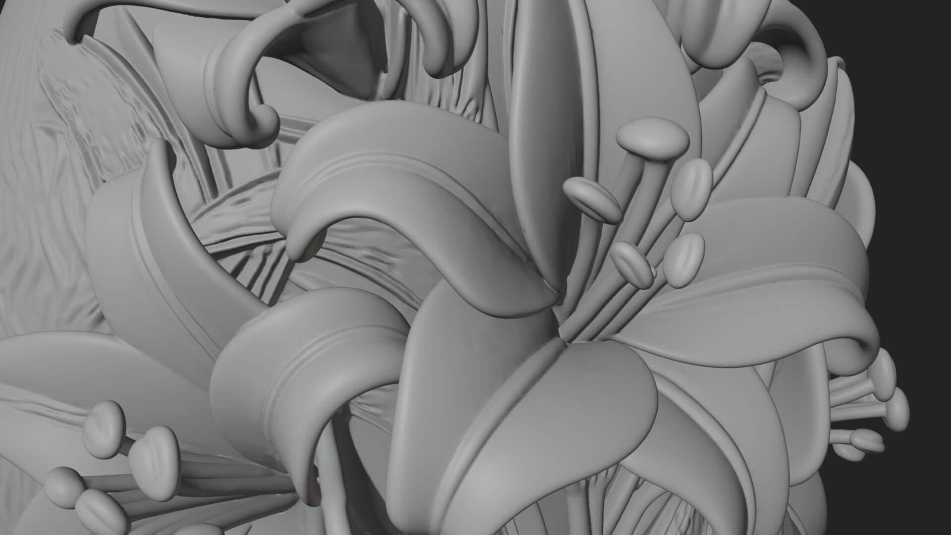 Floral Carved Easter Egg Ornament Design 7 3D Print Model 3D Model