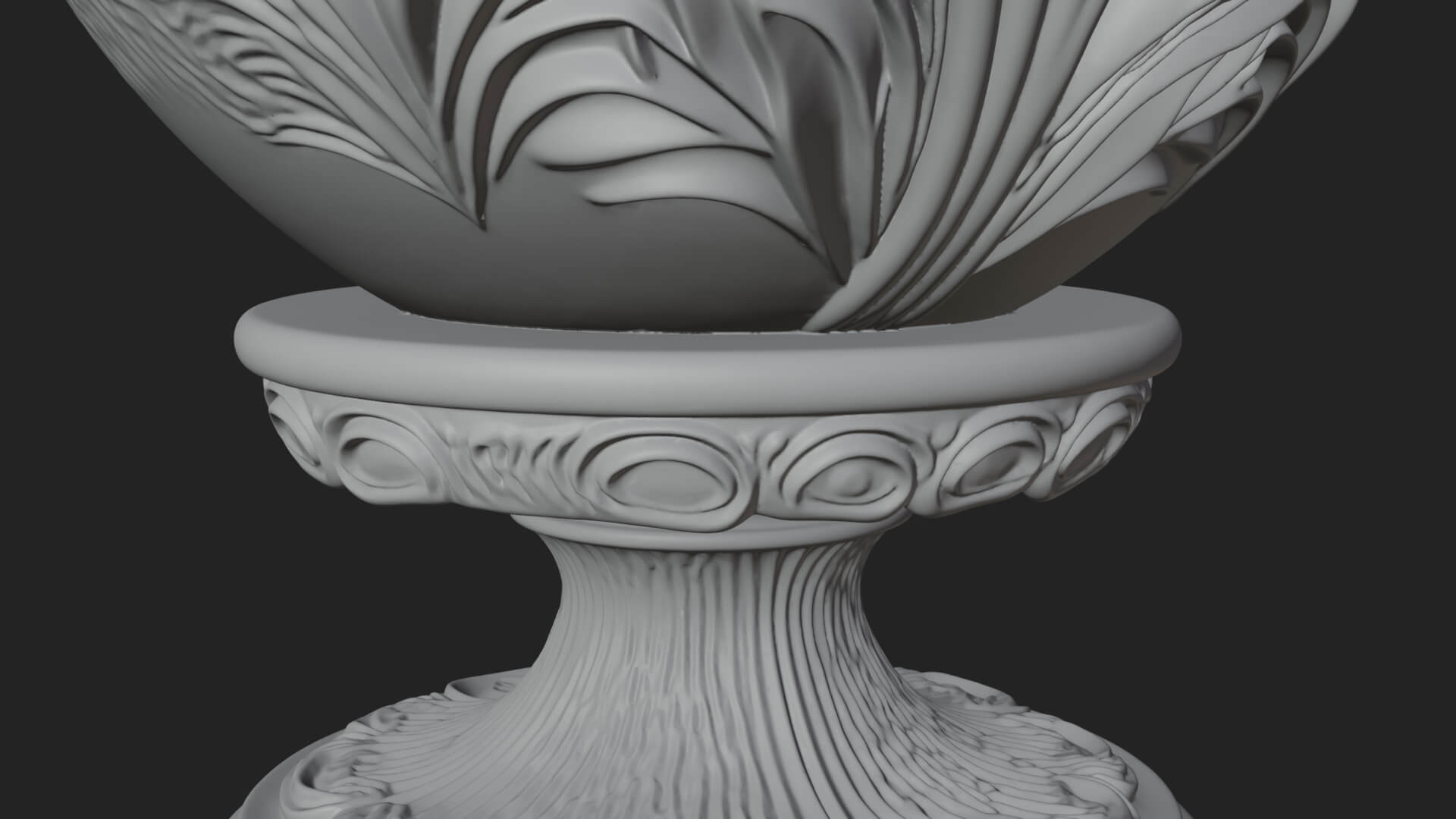 Floral Carved Easter Egg Ornament Design 7 3D Print Model 3D Model