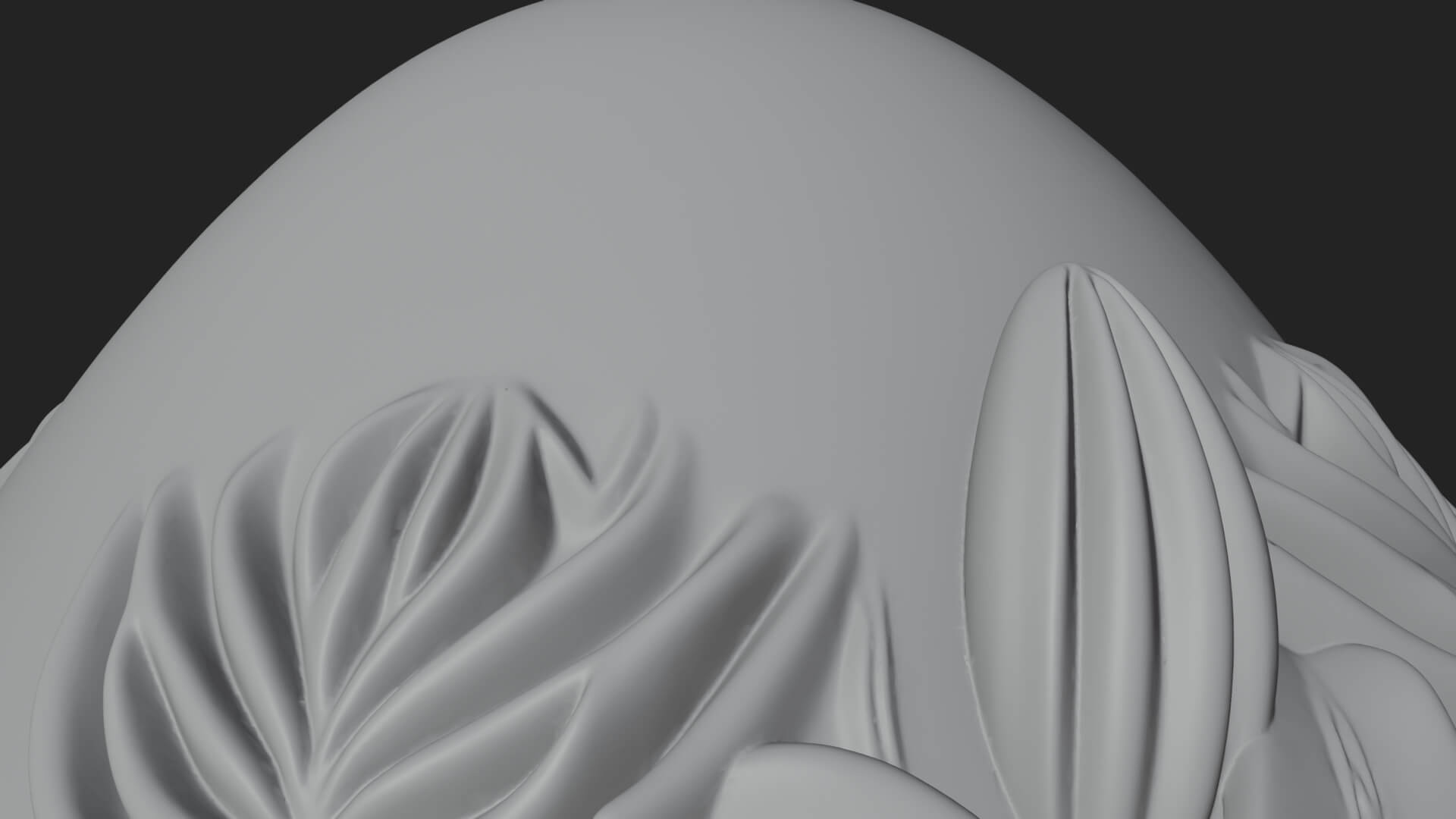 Floral Carved Easter Egg Ornament Design 8 3D Print Model 3D Model