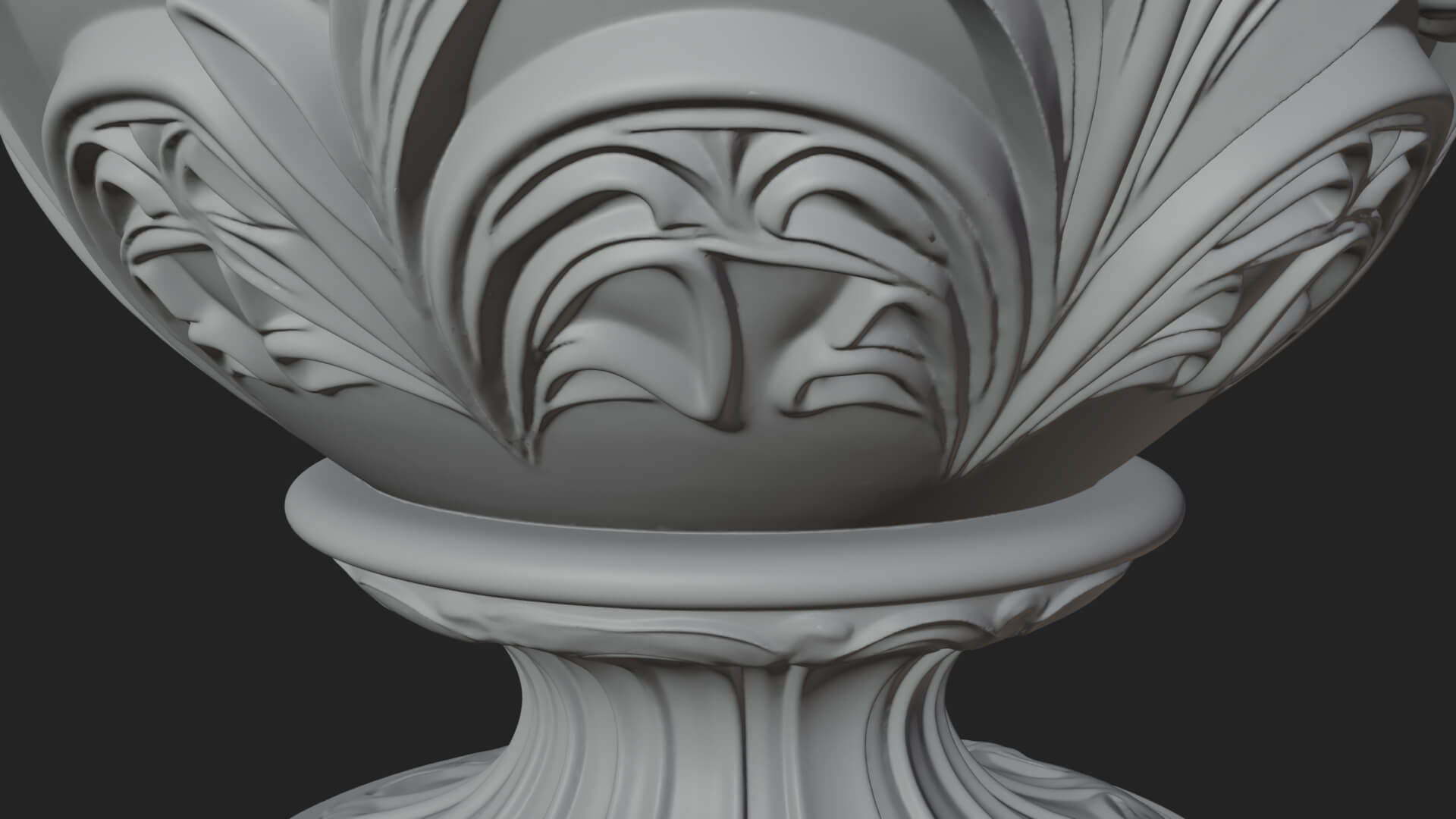 Floral Carved Easter Egg Ornament Design 8 3D Print Model 3D Model