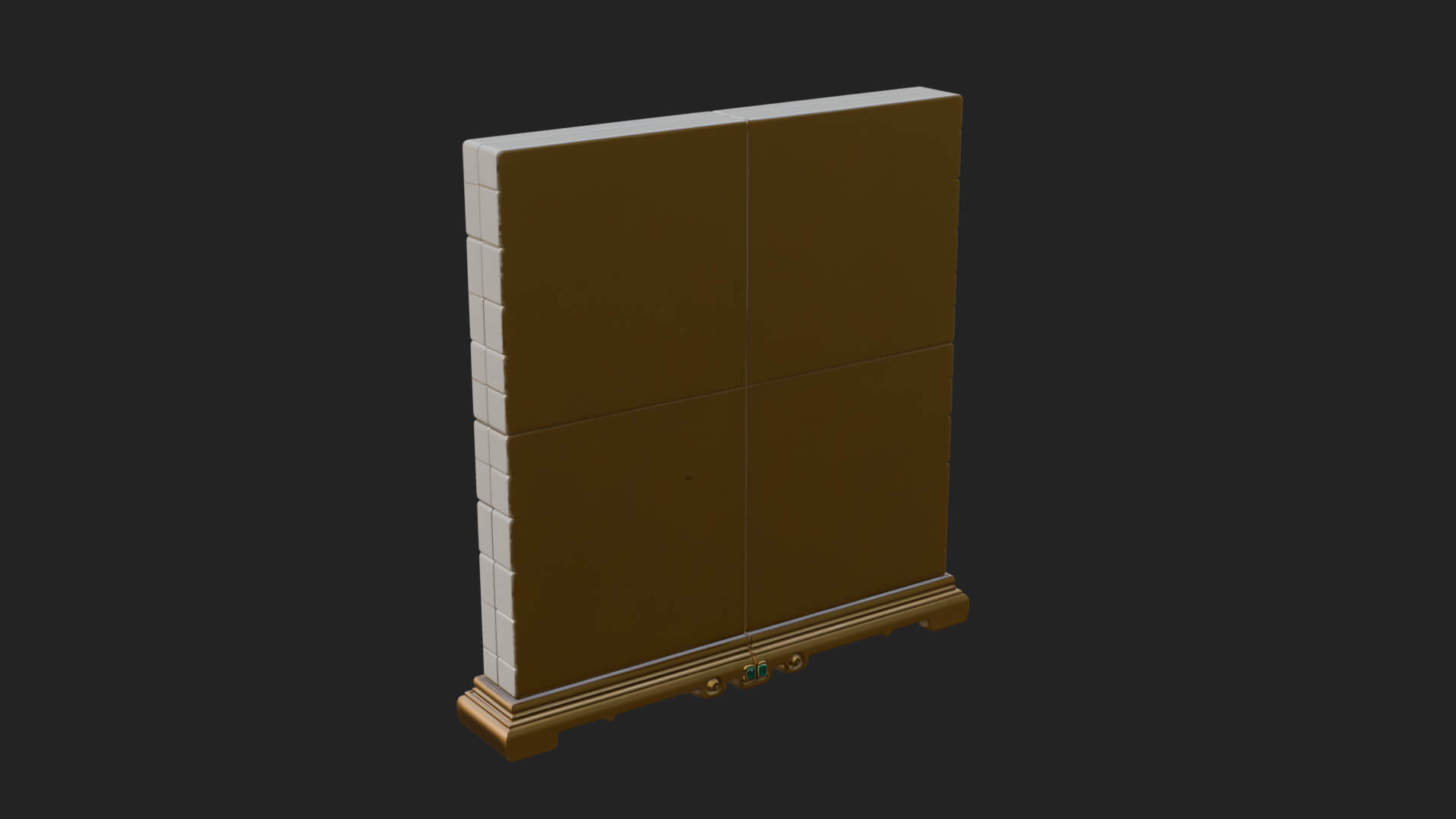 Floral Carved Wall Plaque Design 3 3D Print Model 3D Model