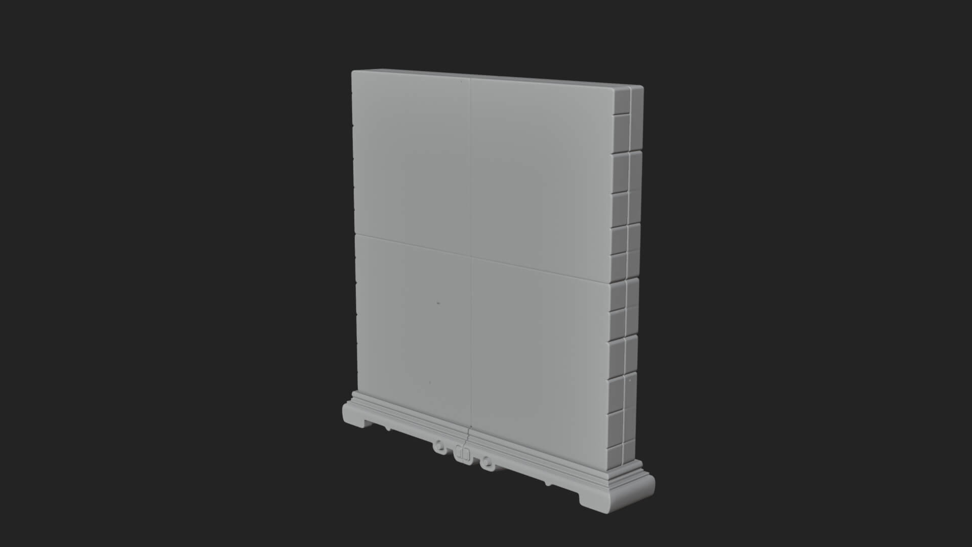 Floral Carved Wall Plaque Design 3 3D Print Model 3D Model
