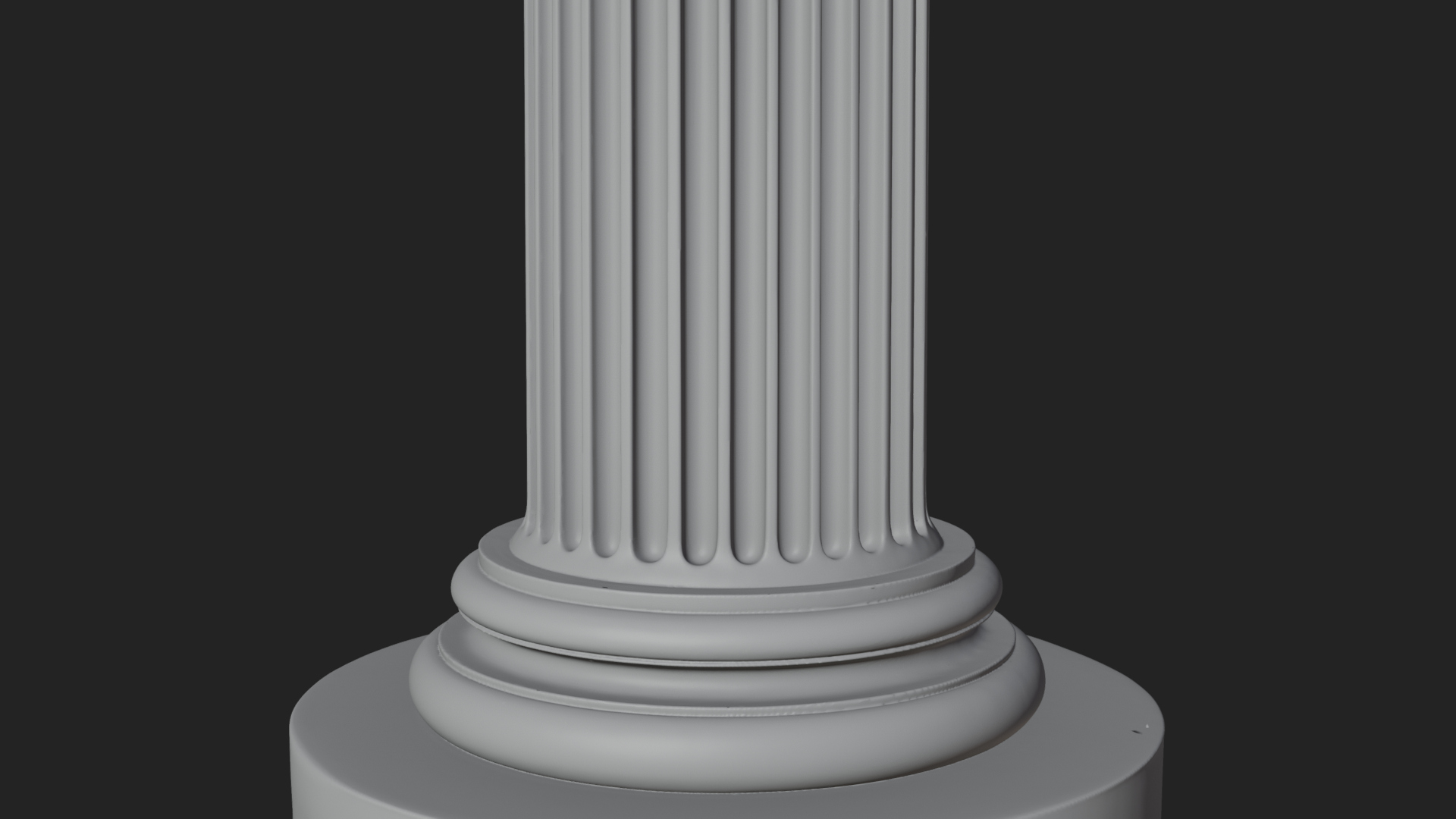 Fluted Stone Column Design 13 3D Print Model 3D Model