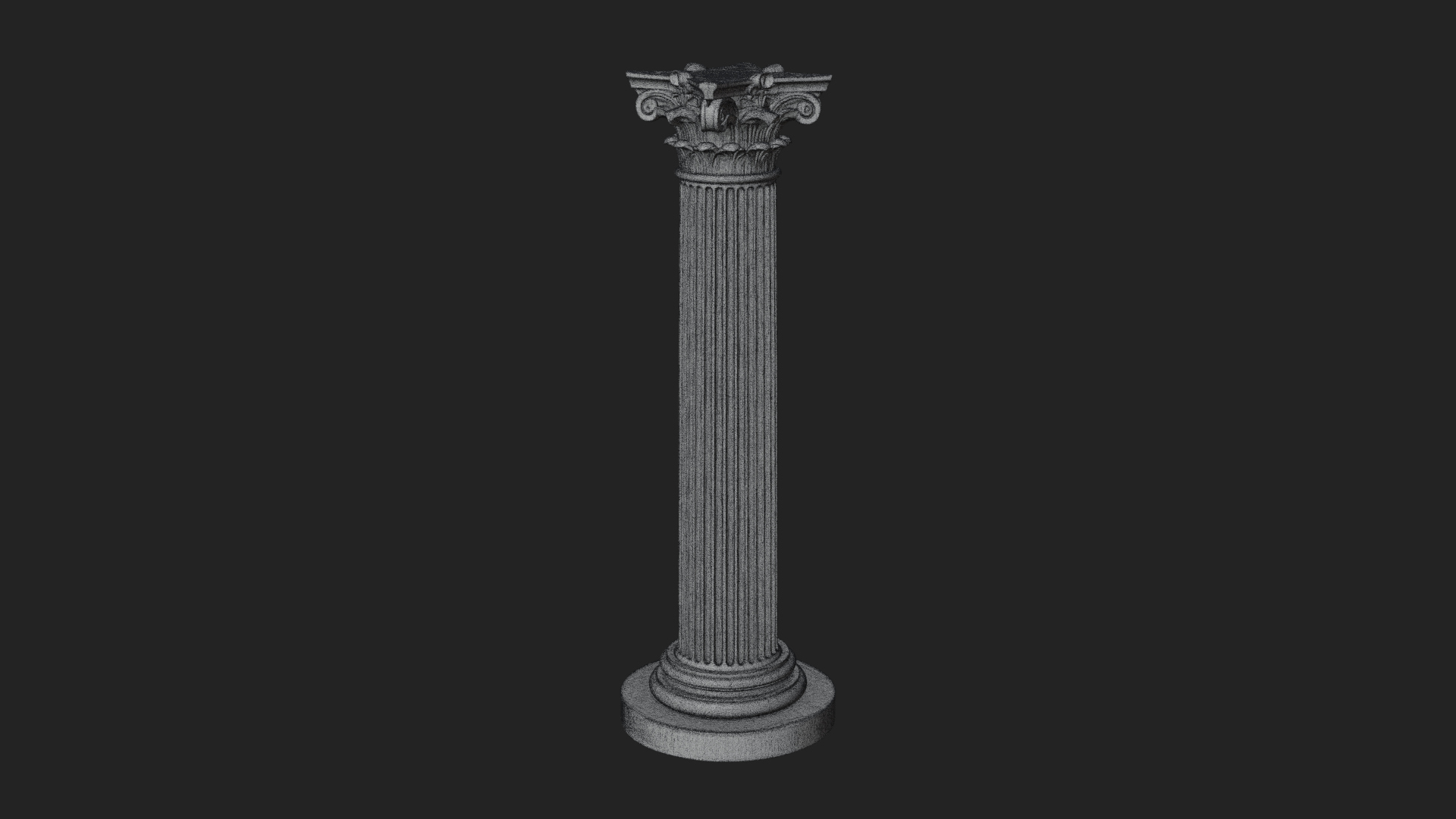 Fluted Stone Column Design 13 3D Print Model 3D Model