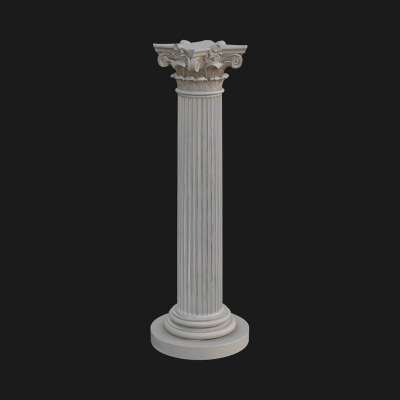 Fluted Stone Column Design 13 3D Print Model