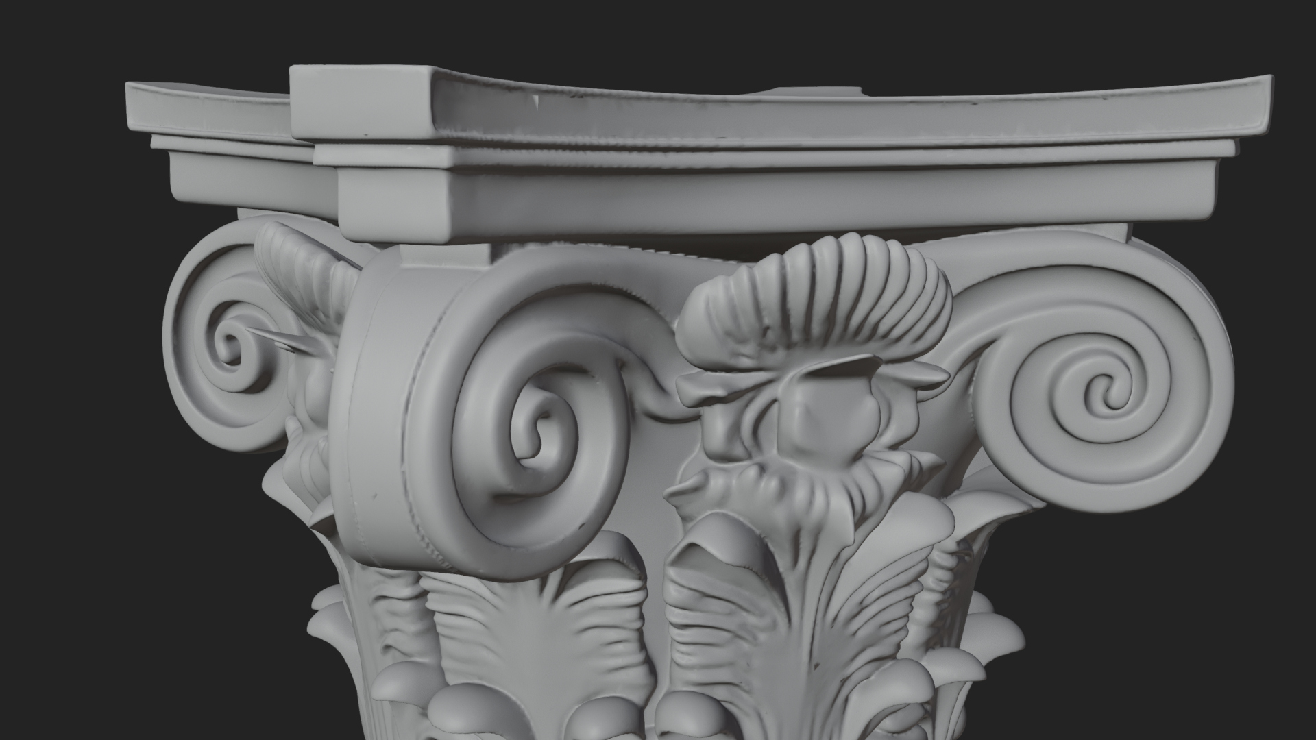 Fluted Stone Column Design 15 3D Print Model 3D Model