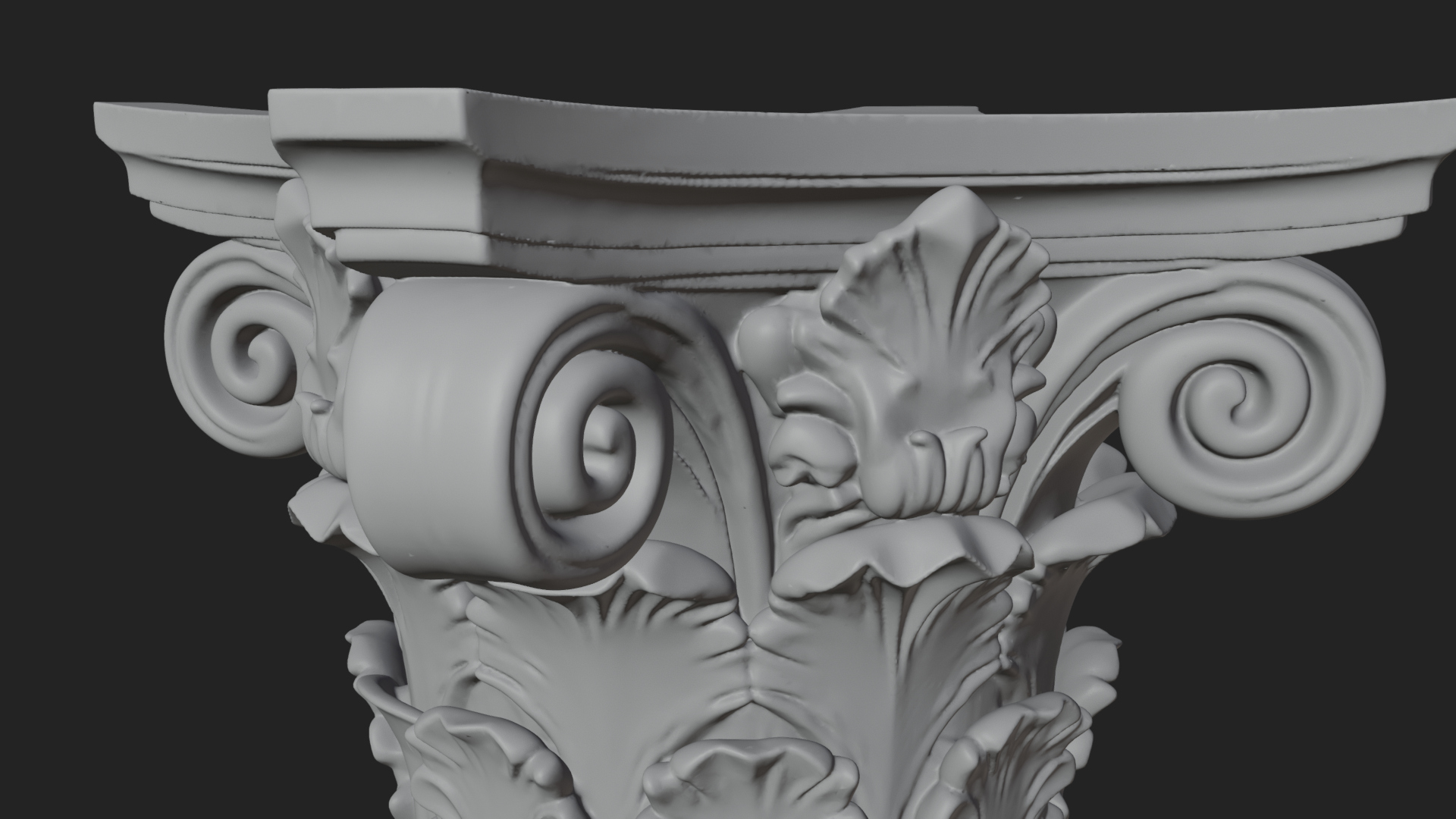 Fluted Stone Column Design 17 3D Print Model 3D Model