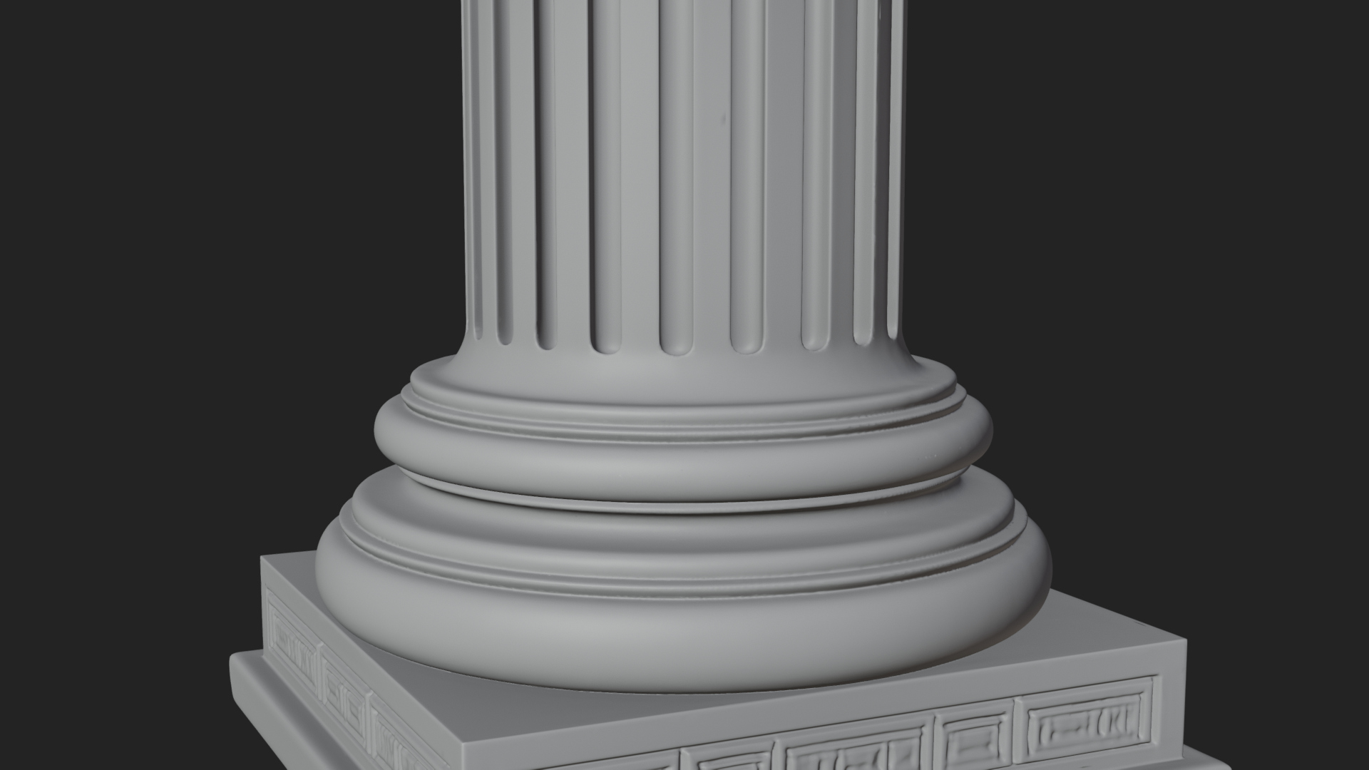 Fluted Stone Column Design 17 3D Print Model 3D Model