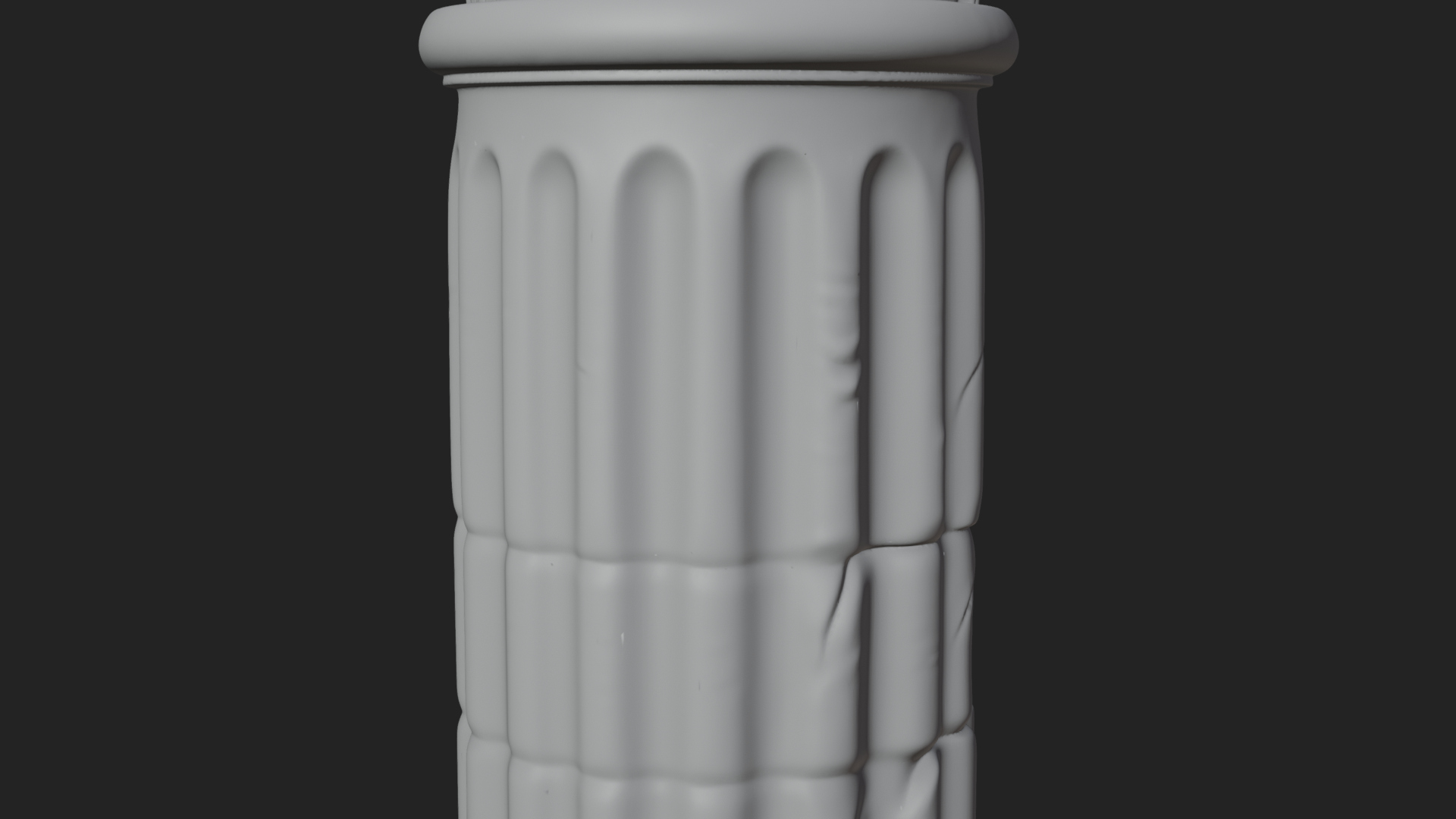Fluted Stone Column Design 18 3D Print Model 3D Model