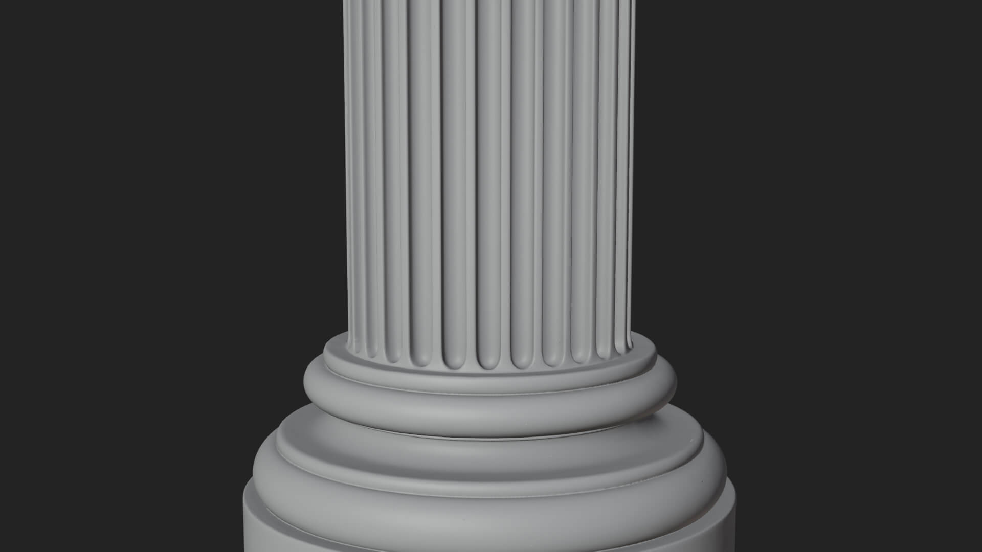 Fluted Stone Column Design 20 3D Print Model 3D Model