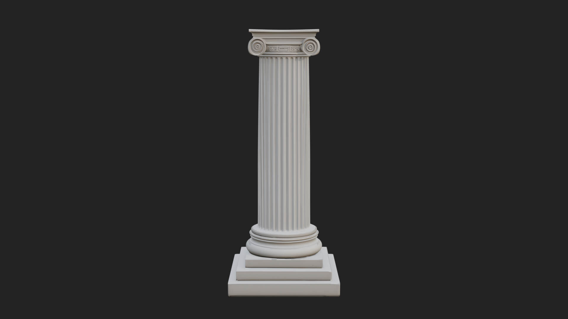 Fluted Stone Column Design 22 3D Print Model 3D Model