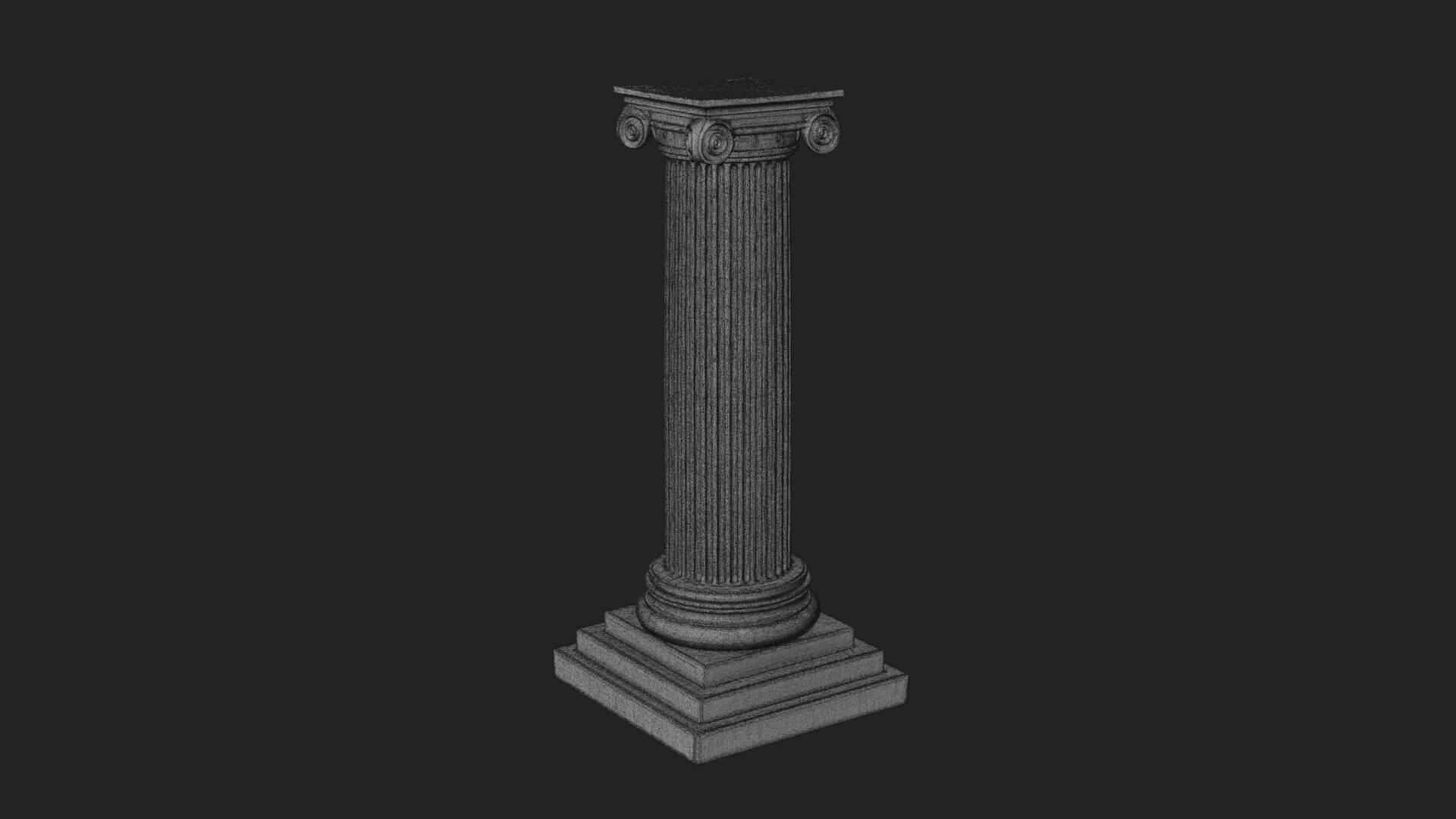 Fluted Stone Column Design 22 3D Print Model 3D Model