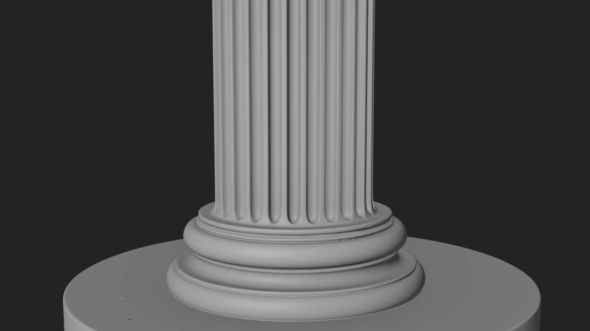 Fluted Stone Column Design 23 3D Print Model 3D Model