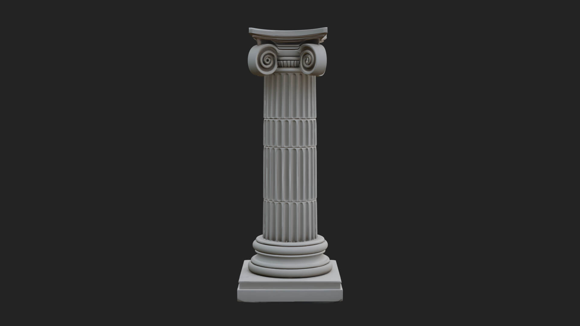 Fluted Stone Column Design 24 3D Print Model 3D Model
