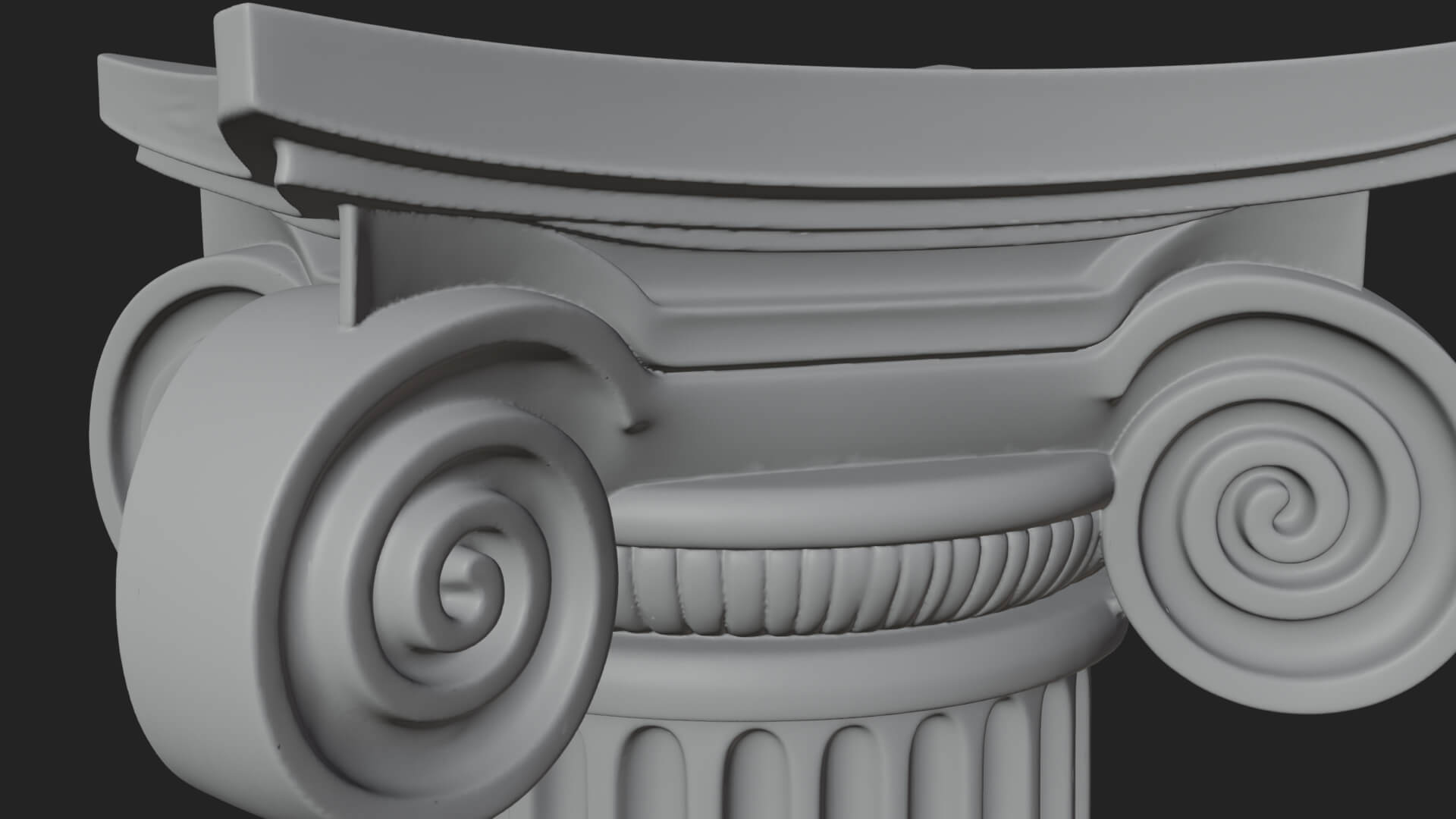 Fluted Stone Column Design 24 3D Print Model 3D Model