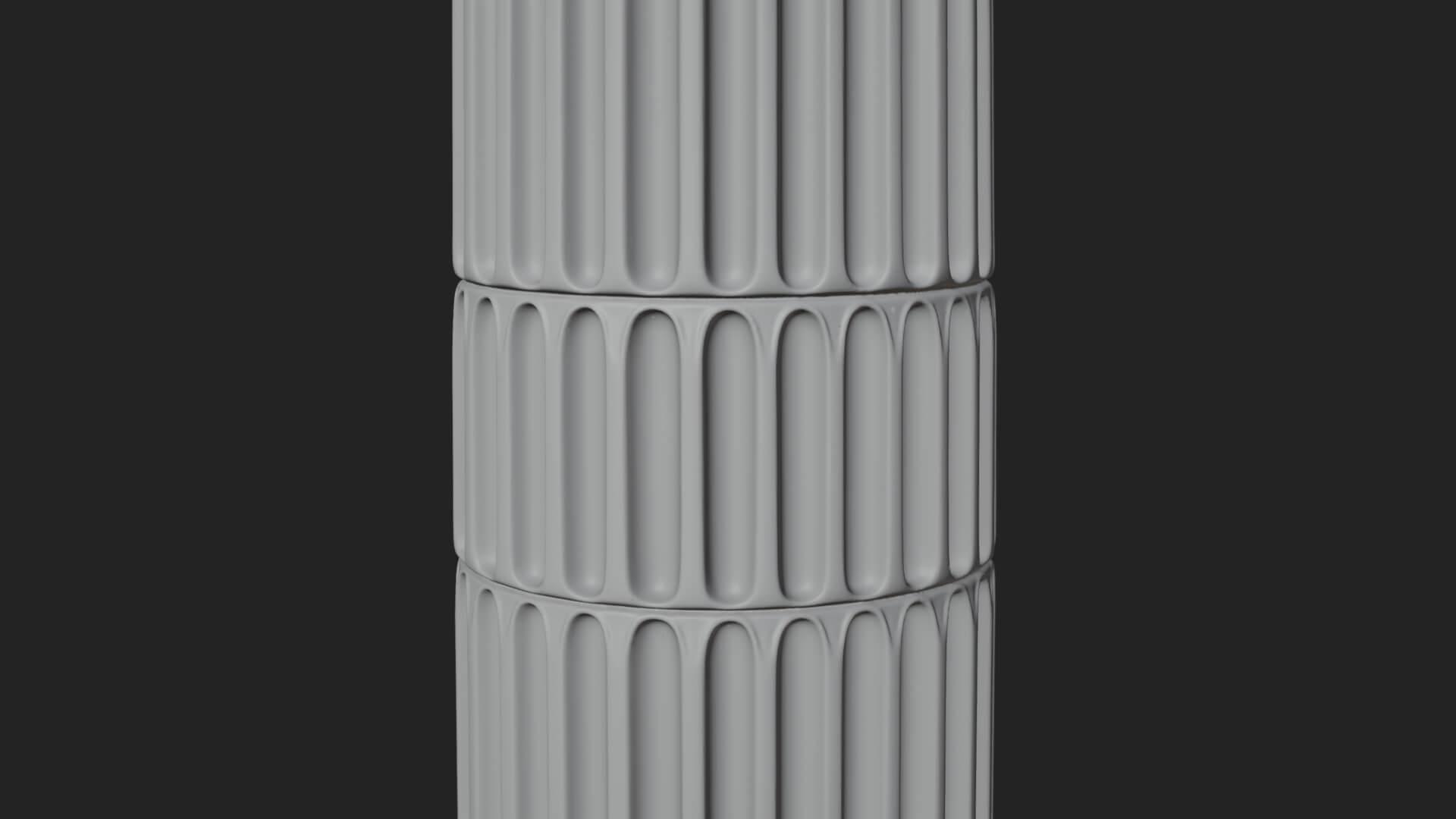 Fluted Stone Column Design 24 3D Print Model 3D Model