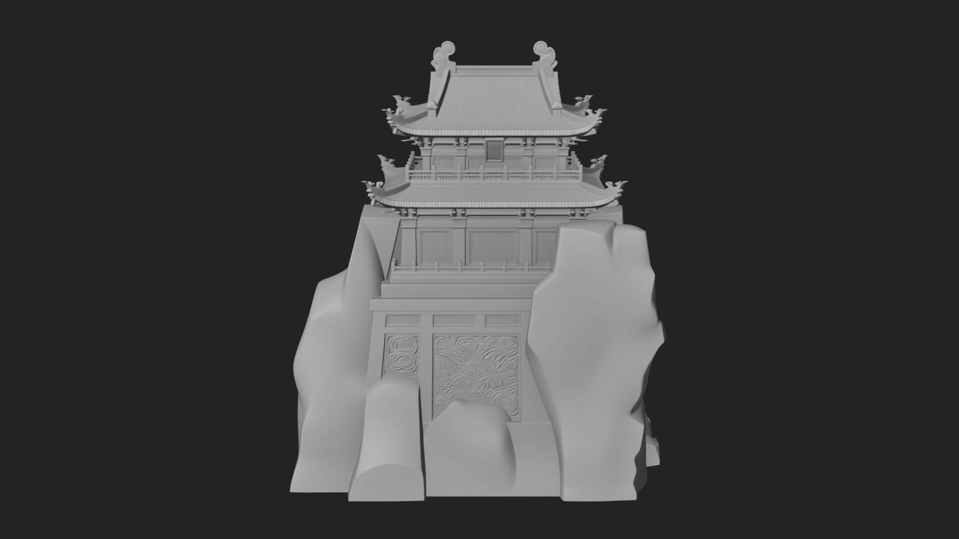 Fortified Pagoda Tower Design 16 3D Print Model 3D Model