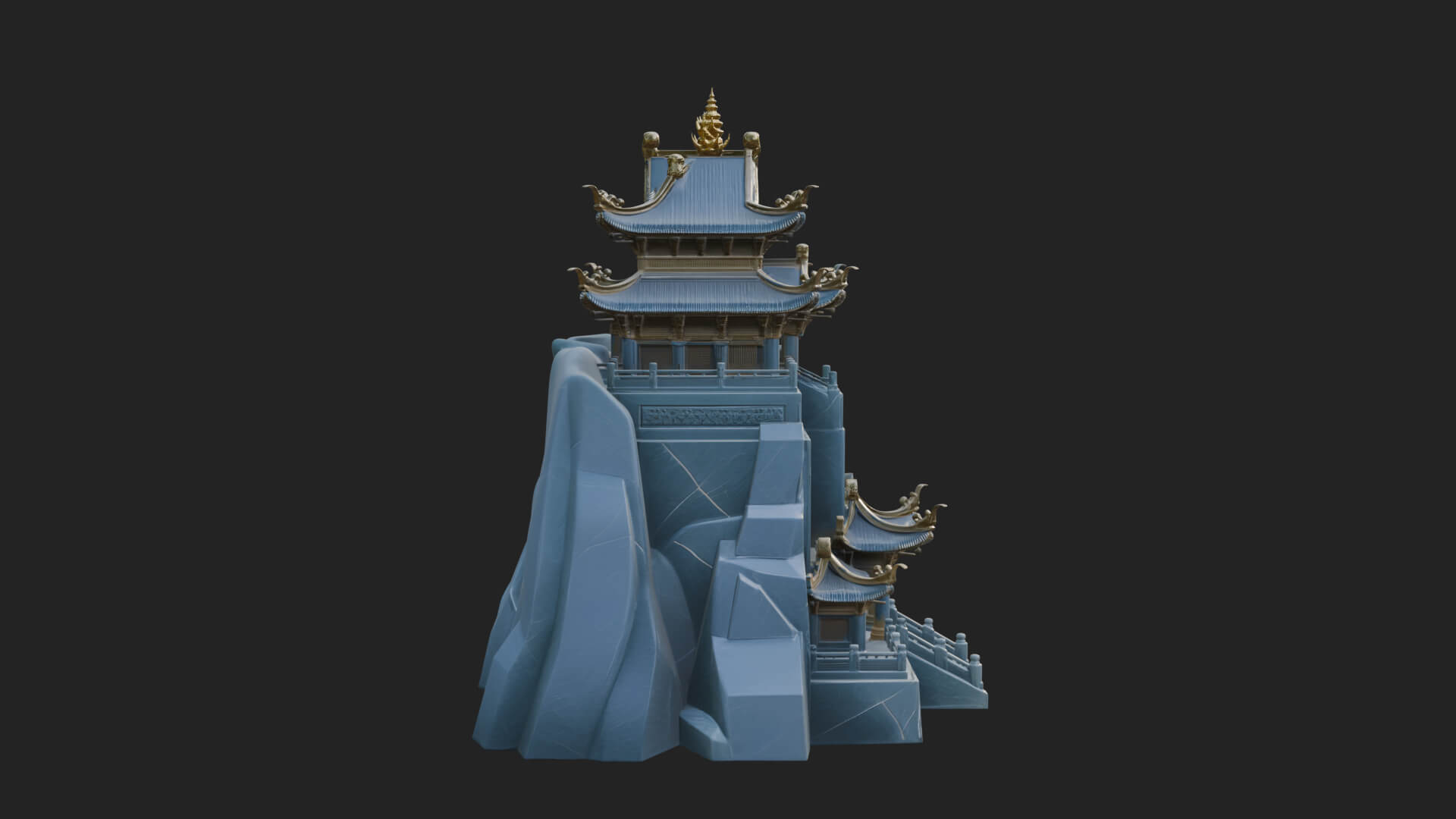 Fortified Pagoda Tower Design 17 3D Print Model 3D Model