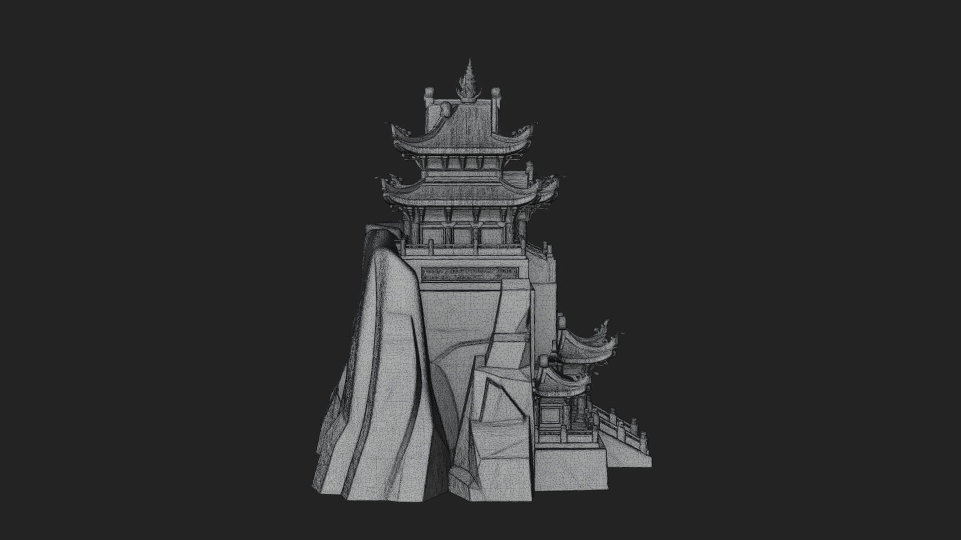 Fortified Pagoda Tower Design 17 3D Print Model 3D Model