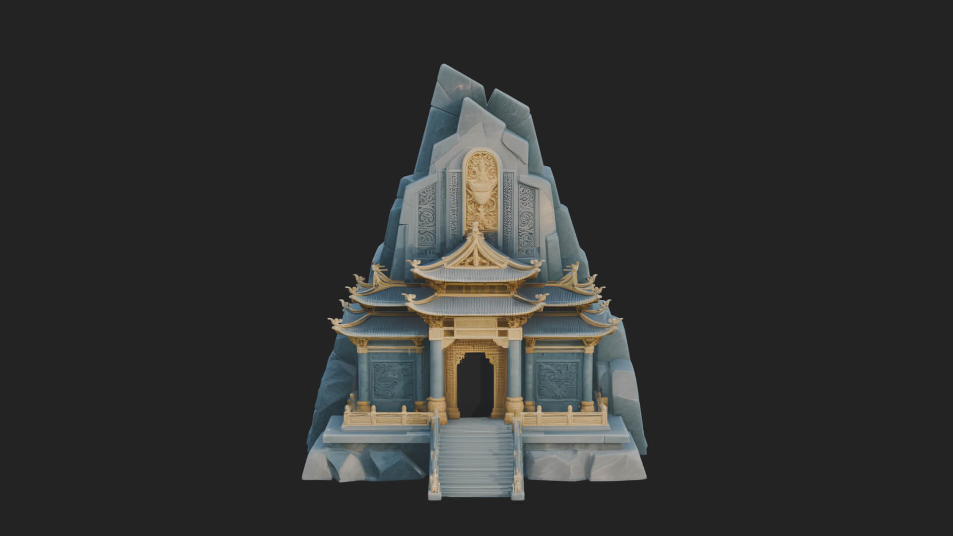 Fortified Pagoda Tower Design 19 3D Print Model 3D Model