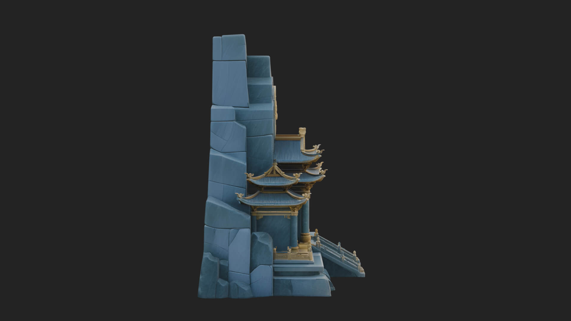 Fortified Pagoda Tower Design 19 3D Print Model 3D Model