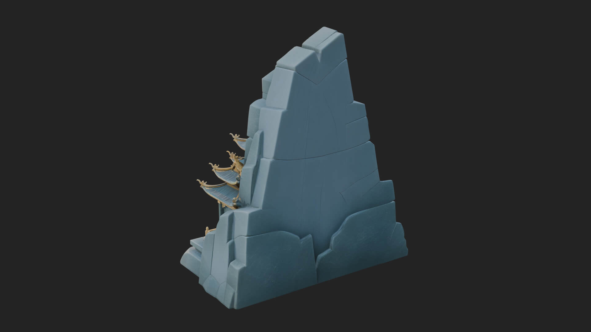 Fortified Pagoda Tower Design 19 3D Print Model 3D Model