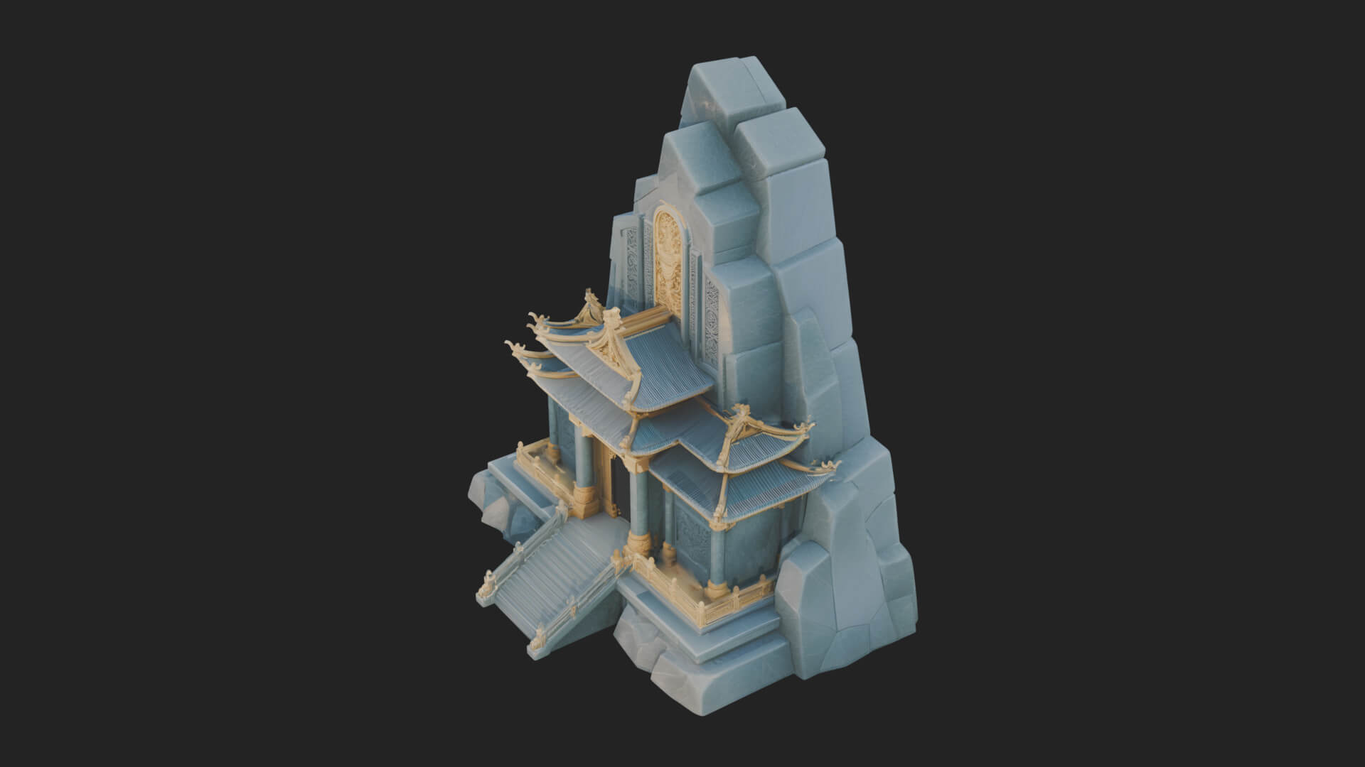 Fortified Pagoda Tower Design 19 3D Print Model 3D Model
