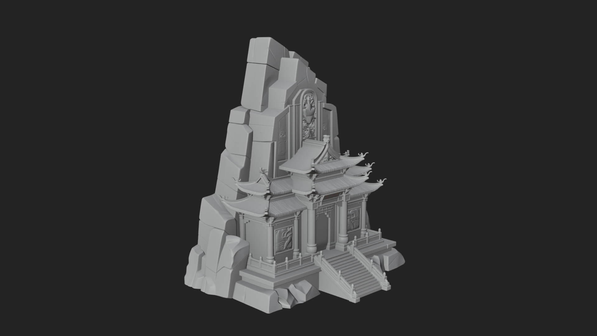 Fortified Pagoda Tower Design 19 3D Print Model 3D Model