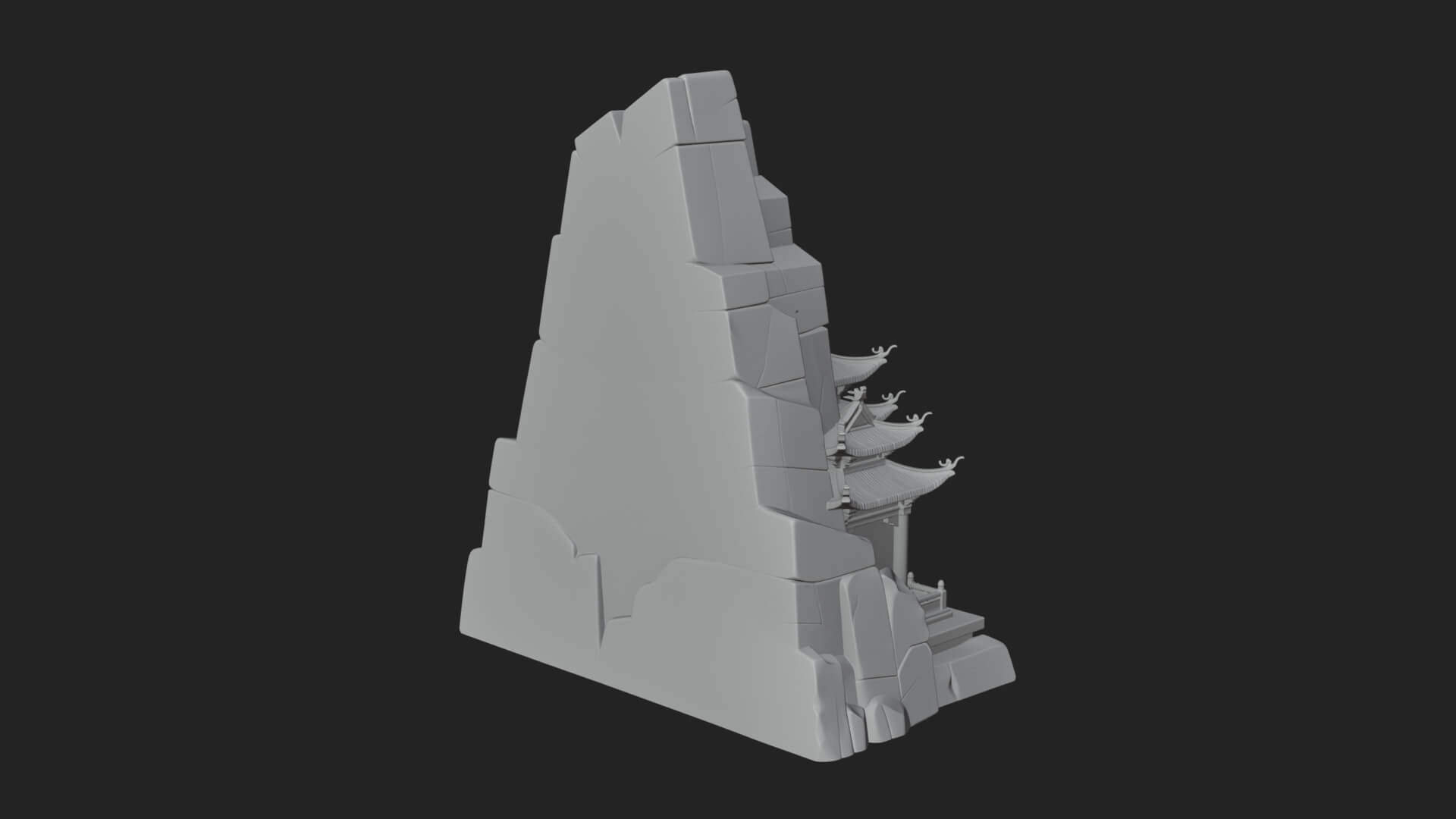 Fortified Pagoda Tower Design 19 3D Print Model 3D Model