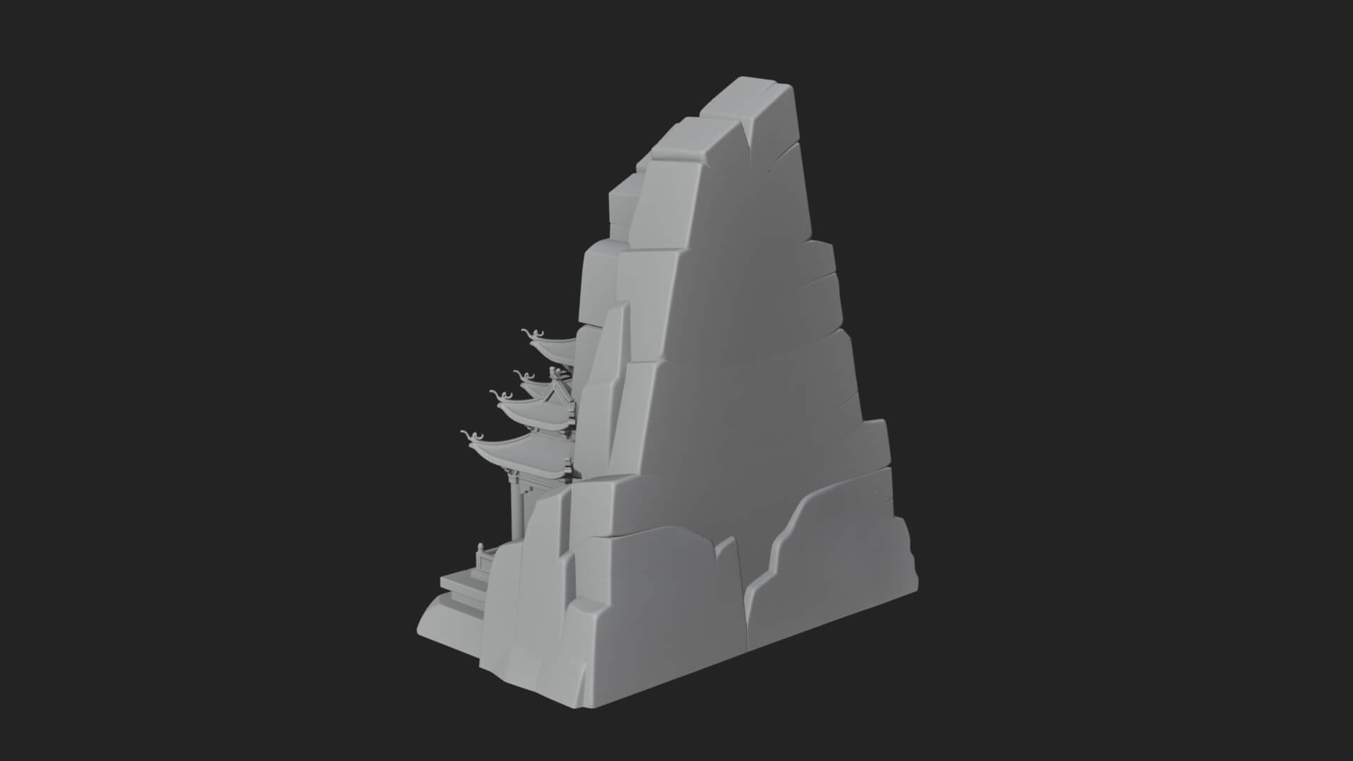 Fortified Pagoda Tower Design 19 3D Print Model 3D Model