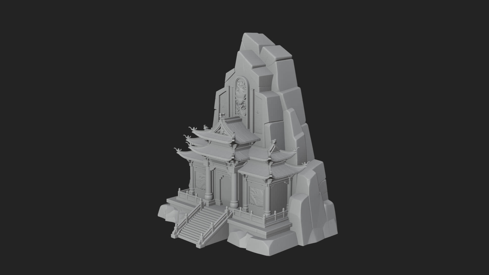 Fortified Pagoda Tower Design 19 3D Print Model 3D Model